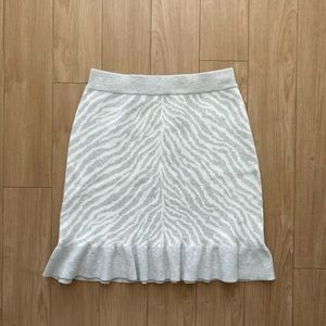 Dolan Left Coast Knit Zebra Stripe Skirt